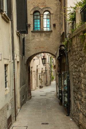 Scenic View of San Marino â Historic Architecture and Mountain Landscape. One of the smallest countries in the world, located in the heart of Italy. Travel concept in Europeの写真素材