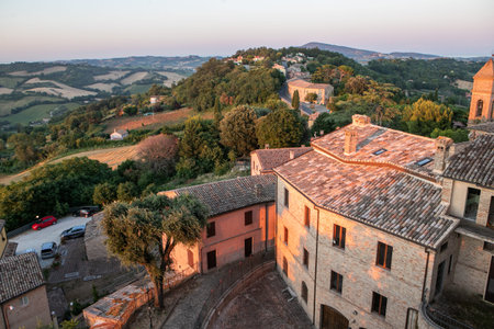 Aerial view of San Gimignano in Tuscany, Italy