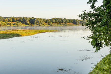 Beautiful summer landscape with green nature in the Republic of Moldova, Rural tourism in Eastern...