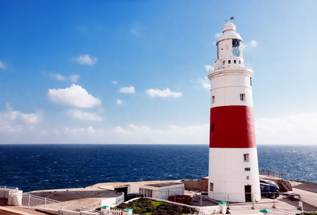 Lighthouse of Gibraltarの写真素材