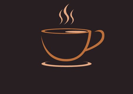 hot coffee icon designのイラスト素材