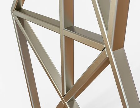 CAD model of a steel framework constructionの写真素材