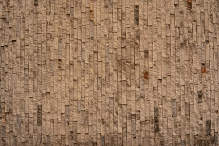 Stone wall structure of an old houseの写真素材