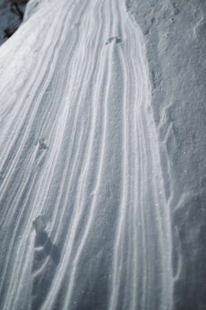 Snowy slope - the perfect weather for a trip to the mountains for skiingの写真素材