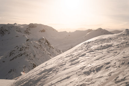 Snow-covered landscape - the perfect weather for a trip for skiing