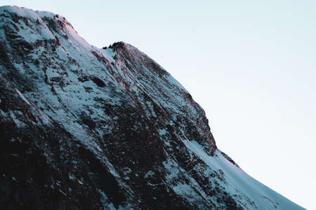 Swiss mountains - monumental rock formations in the Alpsの写真素材
