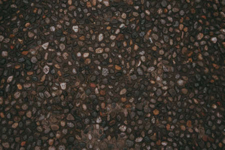 Floor structure of an ancient city with stones, mortar and concreteの写真素材
