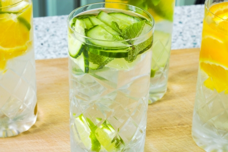 Vitamin-fortified waterの写真素材