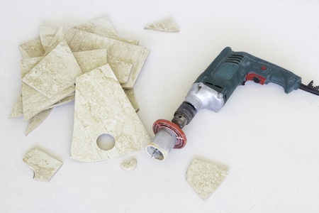 Failure hole cuts with drill
の写真素材