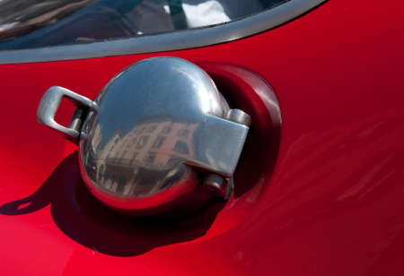 automobile, chrome gas tank lidの写真素材