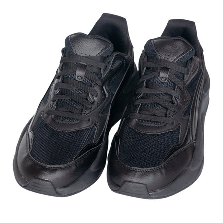 black male sneakers isolated on a white backgroundの写真素材