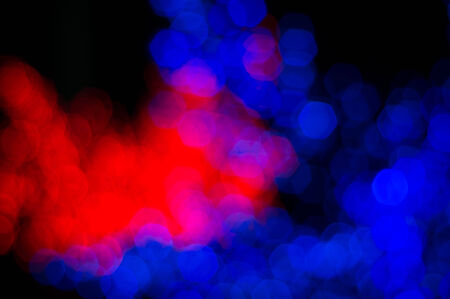 Abstract image of bokeh lights in the dark.の写真素材