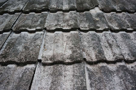 Old roof tilesの写真素材