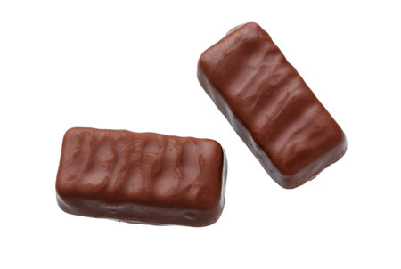 Chocolate candies sweets isolated on a white background