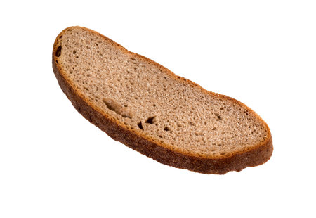 Sliced bread isolated on white background.