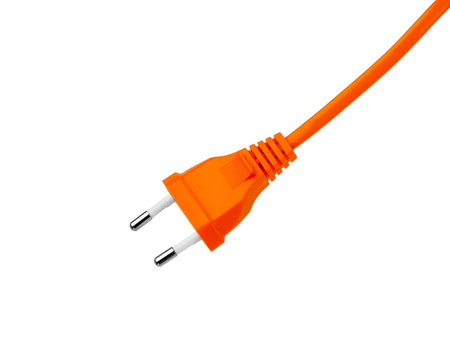 Electric cable isolated on white background