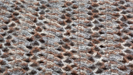 Knit pattern. Close-up of knitted wool texture. Knitted pattern color as background.の写真素材