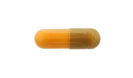 Close up pills isolated on the white background.
