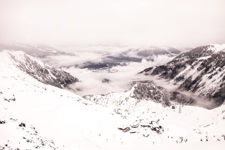 Austrian Alps in winter