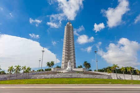 Havana, Cuba-07 October, 2017. The Jose Marti memorial monument at the Revolution Square on October 07, 2017 in Havana.のeditorial素材