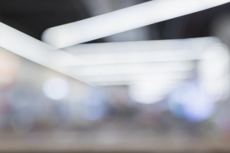 Blurred background from the interior of a real big mall.の写真素材