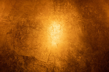 Gold background or texture radial gradient.の写真素材