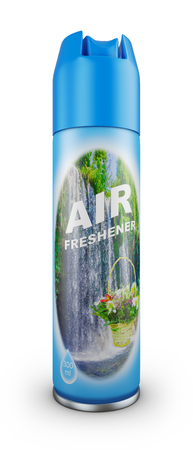Air freshener in a blue bottle. 3d rendering.の写真素材