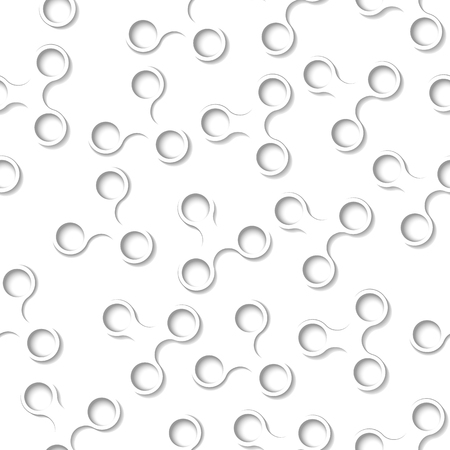 A seamless white-gray texture of triple figures.のイラスト素材