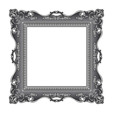 frame old ornament victorian pictureのイラスト素材