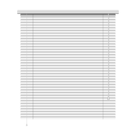 realistic home related blinds isolated on white のイラスト素材