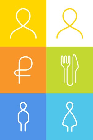 Icon pictogram Symbolのイラスト素材