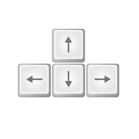 vector arrows buttons keyboardのイラスト素材