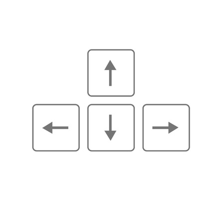 vector arrows buttons keyboardのイラスト素材