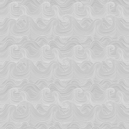 Seamless wavy pattern. Vector illustration pattern wave river vector ocean wallpaper ornamentのイラスト素材