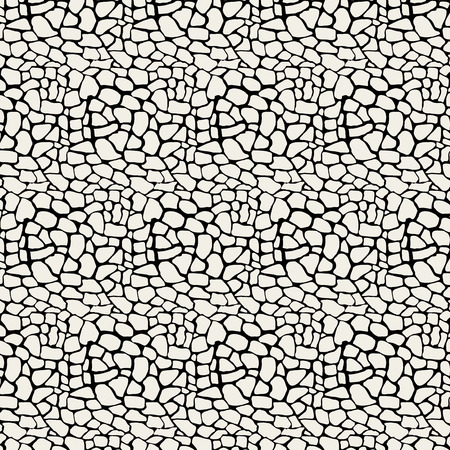 Vector Illustration pattern black and white animal background artのイラスト素材