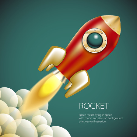 Rocket icon  space vector spaceship technology illustration ship fire symbol flame cartoon artのイラスト素材