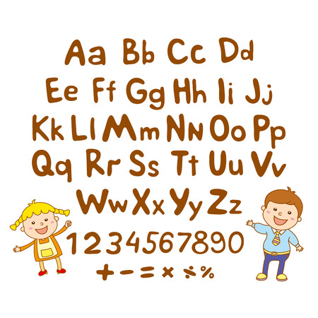 ABC for kids art alphabet illustration のイラスト素材
