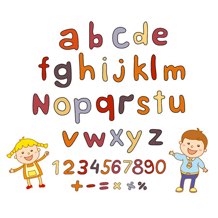 ABC for kids art alphabet illustration のイラスト素材