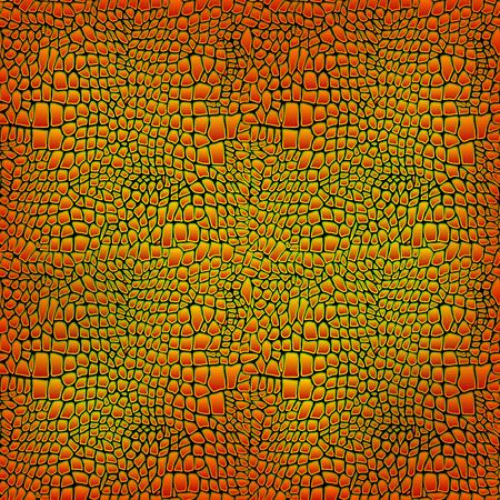 Vector illustration of alligator skin seamless art crocodileのイラスト素材
