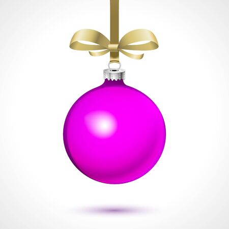 Christmas  balls with snowflakes, isolated on white background vector artのイラスト素材