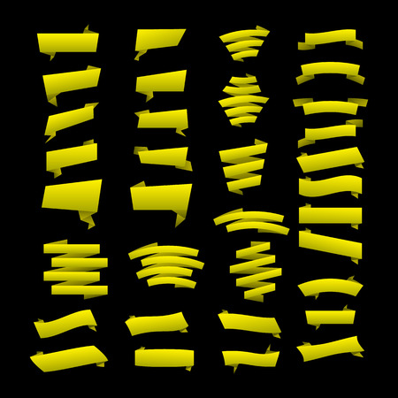 yellow Banners and Labels/Web Stickers, Tags, Banners and Labels Flat design of Web Stickers, Tags, Banners and Labels collection./ Web Stickers, Tags, Banners and Labels./Web Stickers, Tags,  artのイラスト素材