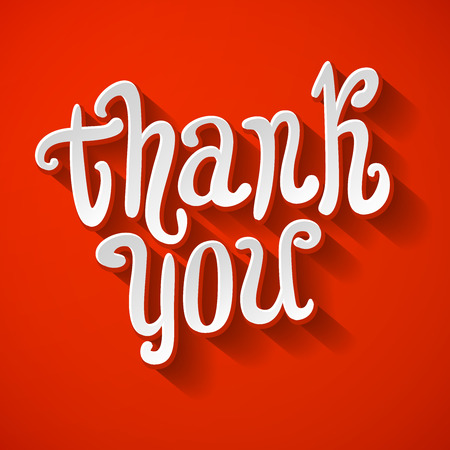 Thank you hand lettering for your design artのイラスト素材