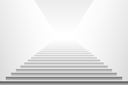 Stairs isolated on white background. Steps. Vector illustration artのイラスト素材