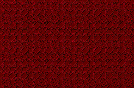 Volumetric geometric red and white background with outline extrude effect. Based on islamic ethnic ornaments. Abstract 3d seamless background. Vector illustration. artのイラスト素材