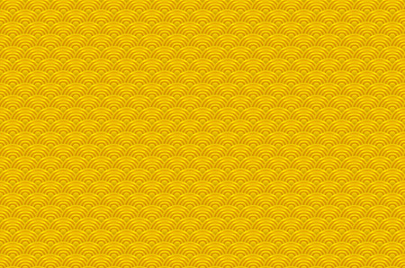 Chinese yellow gold seamless pattern dragon fish scales simple seamless pattern Nature background with japanese wave circle pattern vector art koreanのイラスト素材