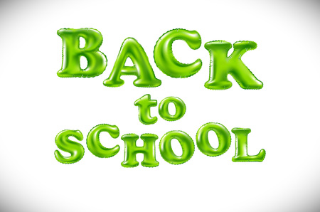 Phrase Back to school on white background. Lettering. Color art. Handwritten symbol for t-shirt design, poster, web design, print art.のイラスト素材