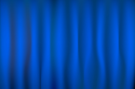 Theater stage blue curtain. Vector art background illustration.のイラスト素材