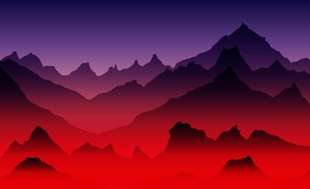 sunrice mountains eps 10 illustration background View - vector artのイラスト素材
