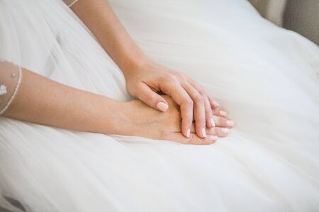 hands of a brideの写真素材
