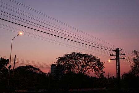 evening,thailandの写真素材
